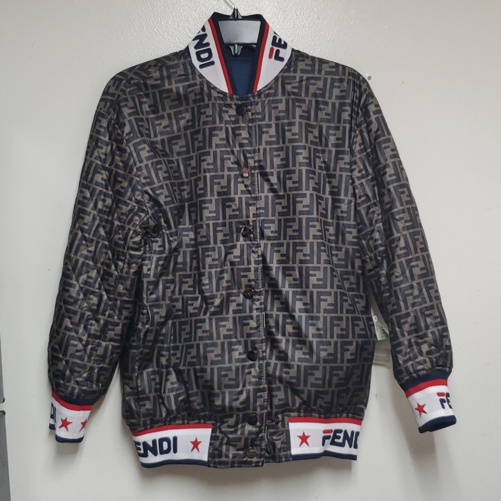 Fendi Multicolor Reversible Bomber Jacket - Picture 3 of 4